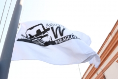 Bandera del Club flameando en Villa Hayes